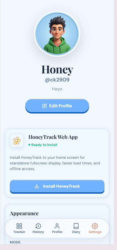 HoneyTrack themes